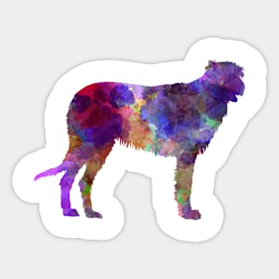 Irish Wolfhound in watercolor Sticker